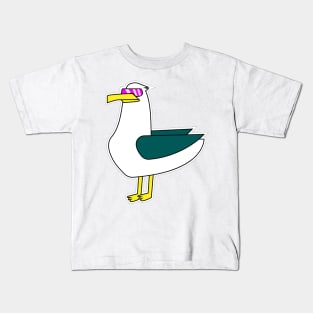 Cool seagull, bird, sea Kids T-Shirt